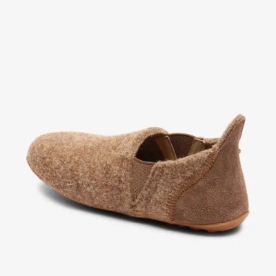 Bisgaard - Chaussons en Laine Naturelle - Camel