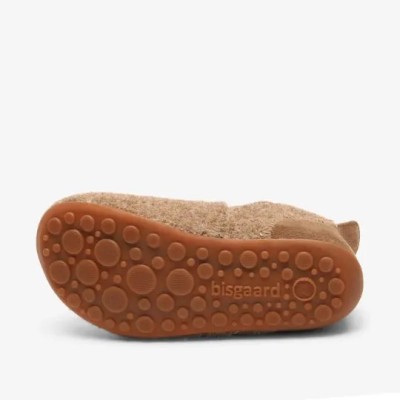 Bisgaard - Chaussons en Laine Naturelle - Camel