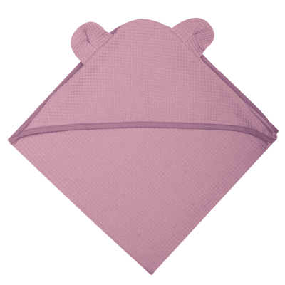 WOOLY ORGANIC - Serviette en waffle Vieux Rose WOOLY ORGANIC - Serviette en waffle Vieux Rose