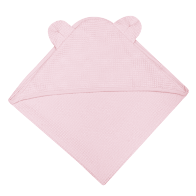 WOOLY ORGANIC - Serviette en waffle Rose