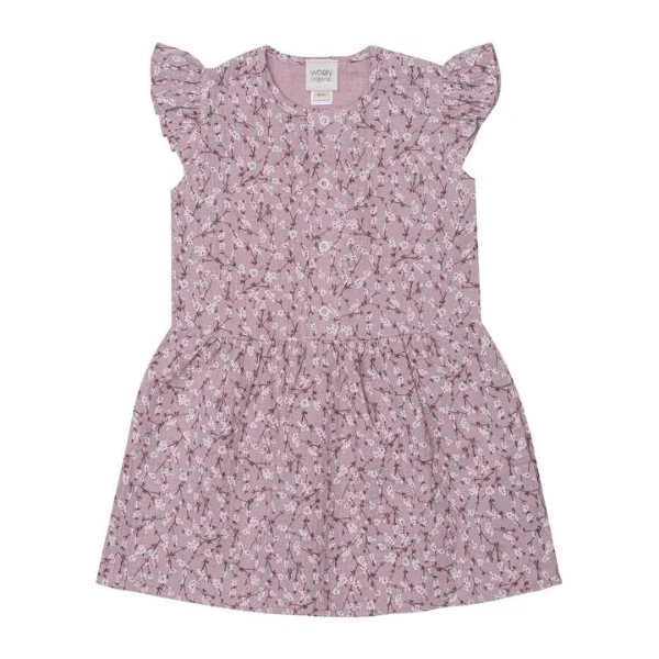 Wooly Organic – Robe en mousseline de coton bio Rose