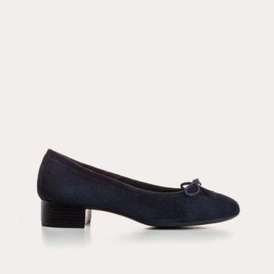 Reqins - Ballerines ALMA Peau - Marine