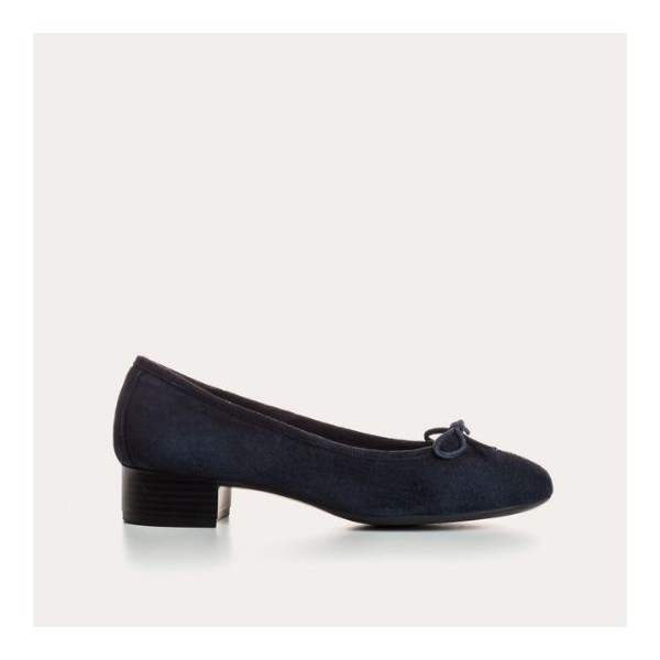 Reqins - Ballerines ALMA Peau - Marine