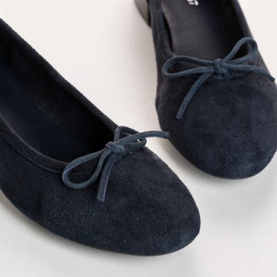 Reqins - Ballerines ALMA Peau - Marine