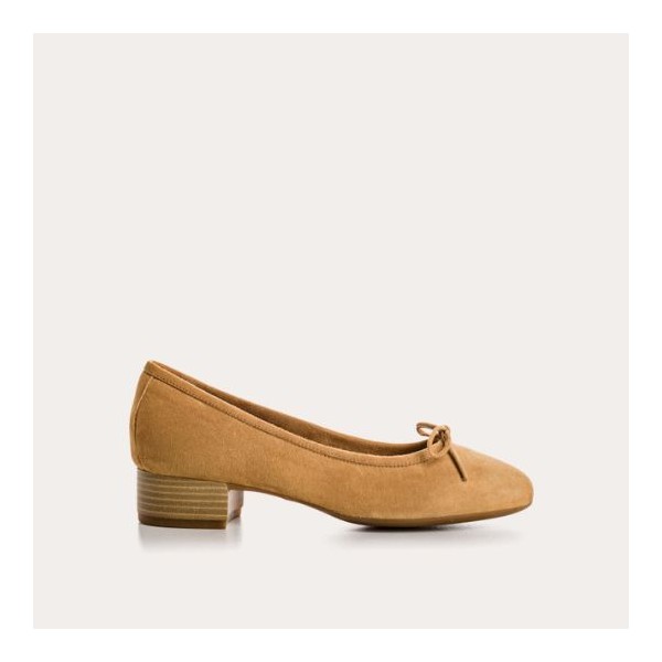 Reqins – Ballerines ALMA Peau – Camel
