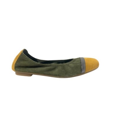 Reqins - Ballerines HONEY Peau - Olive/Safran Reqins - Ballerines HONEY Peau - Olive/Safran