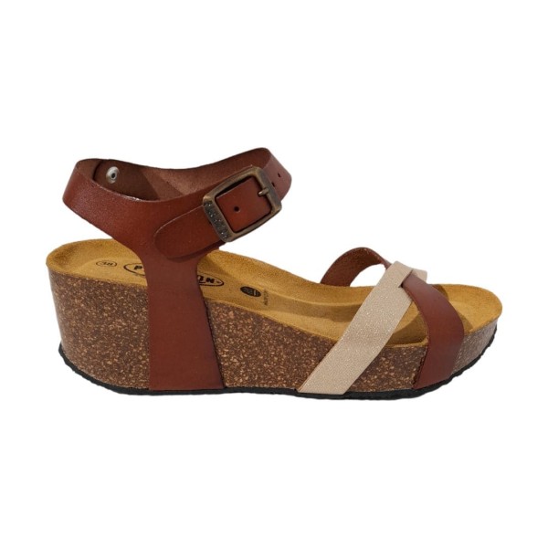PLAKTON - Sandales So Final Oro Camello