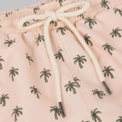 FAGUO - Short de Bain Mimizan Palmiers Rose