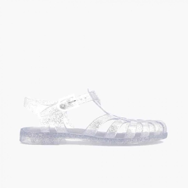 MEDUSE – Sandales Sun – Argent Pailleté