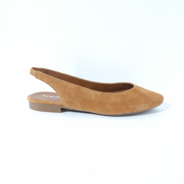 Reqins – Ballerines GAYA Peau – Camel