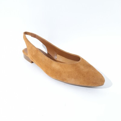 Reqins – Ballerines GAYA Peau – Camel