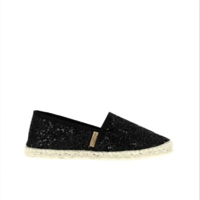 LA MAISON DE L'ESPADRILLE - Espadrille Pailletée Noir LA MAISON DE L'ESPADRILLE - Espadrille Pailletée Noir