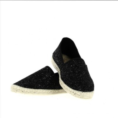 LA MAISON DE L'ESPADRILLE - Espadrille Pailletée Noir LA MAISON DE L'ESPADRILLE - Espadrille Pailletée Noir