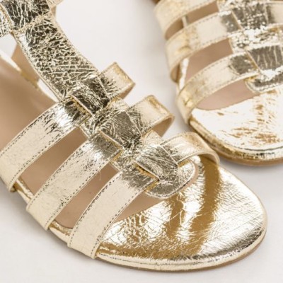 REQINS - Sandales Presly Cuir Platine REQINS - Sandales Presly Cuir Platine