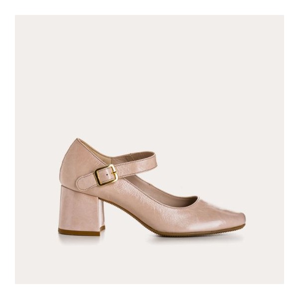 REQINS - Escarpins Galante Naplak Rose