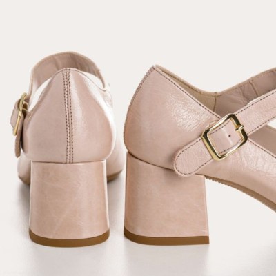 REQINS - Escarpins Galante Naplak Rose REQINS - Escarpins Galante Naplak Rose