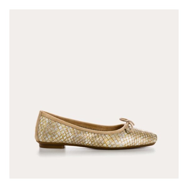 REQINS - Ballerines Harmony Snake Or