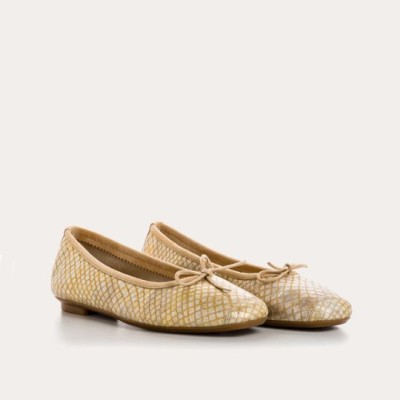 REQINS - Ballerines Harmony Snake Or