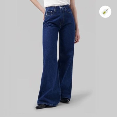 MUD JEANS - Jean Large Wyde Sara - Stone Indigo MUD JEANS - Jean Large Wyde Sara - Stone Indigo