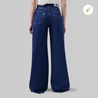 MUD JEANS - Jean Large Wyde Sara - Stone Indigo MUD JEANS - Jean Large Wyde Sara - Stone Indigo