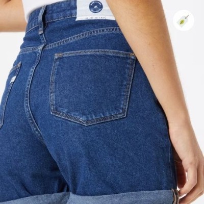 MUD JEANS - Short en jean Marilyn Bleu Indigo MUD JEANS - Short en jean Marilyn Bleu Indigo