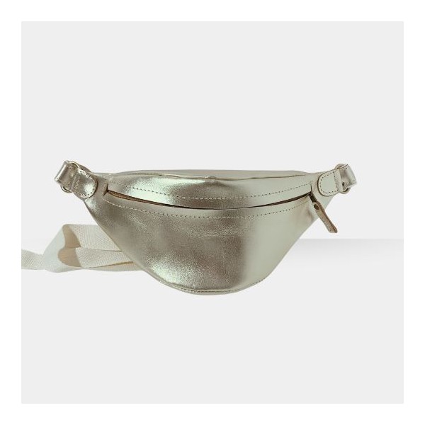 THELUTO – Sac Banane en cuir Or