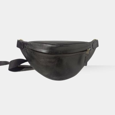 THELUTO – Sac Banane en cuir Noir THELUTO – Sac Banane en cuir Noir
