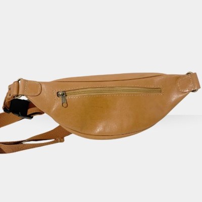 THELUTO -  Sac Banane en cuir Naturel