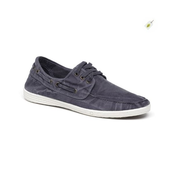 NATURAL WORLD - Chaussures Bateau Old Elbrus Marine