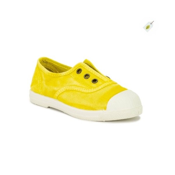 NATURAL WORLD – Chaussures en toile Jaune