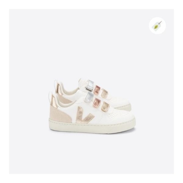VEJA - Baskets Enfant Small V10 Multico Shiny