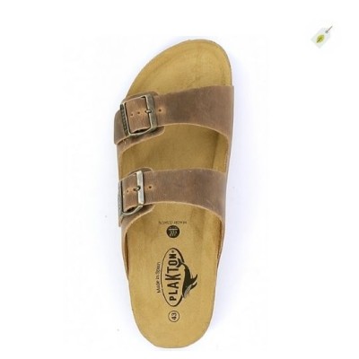 PLAKTON - Nu-pieds BARNA en cuir Roble PLAKTON - Nu-pieds BARNA en cuir Roble