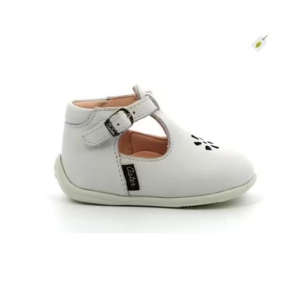 ASTER - Ballerines bébé Odjumbo blanches