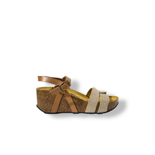 PLAKTON - Sandales So kimbo - Or taupe