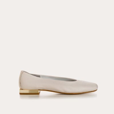 Reqins - Ballerines Zaelly Cuir Off White