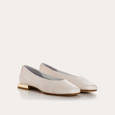 Reqins - Ballerines Zaelly Cuir Off White