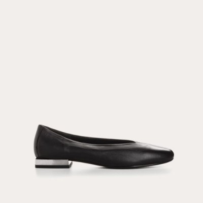 Reqins - Ballerines Zaelly Cuir Noir Reqins - Ballerines Zaelly Cuir Noir