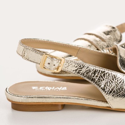REQINS - Mocassins Carlita Metal Rock Platine REQINS - Mocassins Carlita Metal Rock Platine