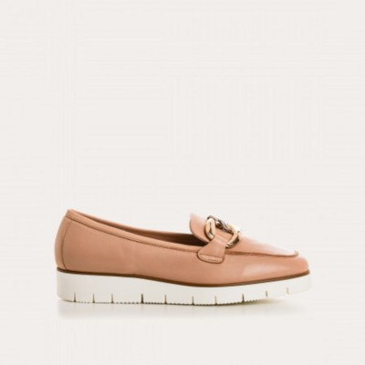 Reqins - Mocassins Naster Cuir - Poudre
