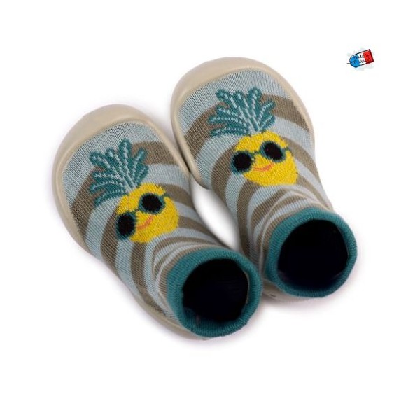Collégien – Chaussons Chaussettes - Ananas
