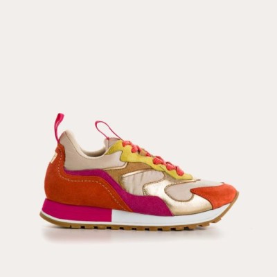 Reqins - Baskets Galia - orange/fushia