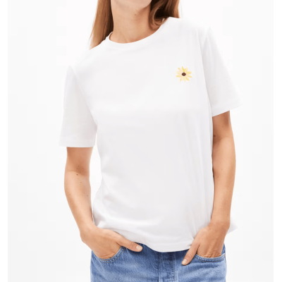 ARMEDANGELS - Tee shirt Lualaa Flower - Blanc ARMEDANGELS - Tee shirt Lualaa Flower - Blanc