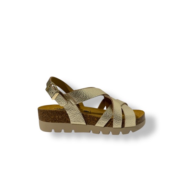 PLAKTON - Sandales Compas - Or