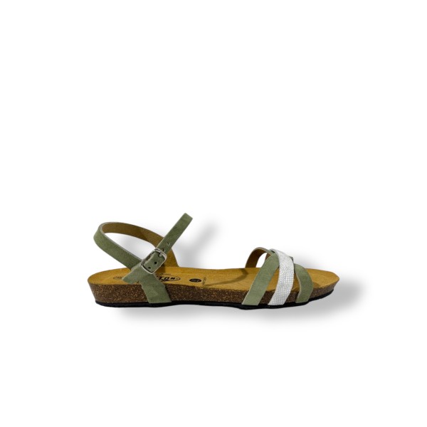 PLAKTON - Sandales Fran Anthas - Mint Blanco