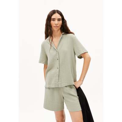 ARMEDANGELS - Blouse Maaite en mousseline - Seagreen