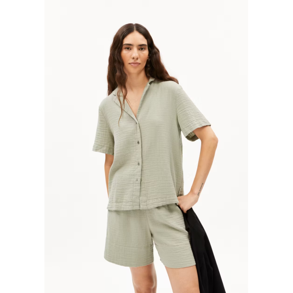 ARMEDANGELS - Blouse Maaite en mousseline - Seagreen