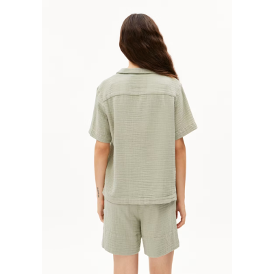 ARMEDANGELS - Blouse Maaite en mousseline - Seagreen