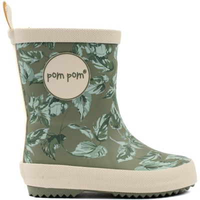 POM POM - Bottes en caoutchouc -Camo ortie AOP