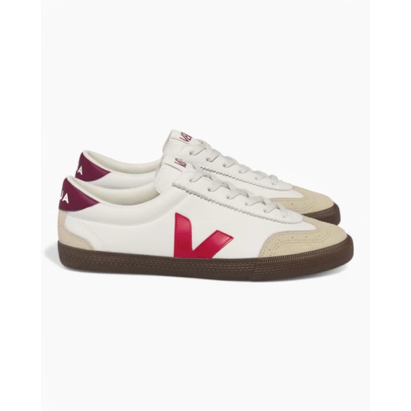 VEJA - Baskets Volley - White pekin bark