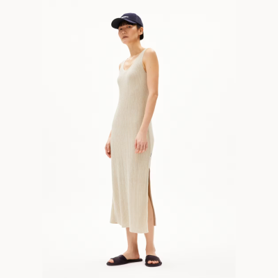 ARMEDANGELS - Robe Cindaa Lino - Raw white